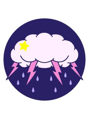 Parıldayan yıldızlar, fırtına bulutunun ikonik dövme şeklindeki görüntüsünün canlandırılmasını etkiler.