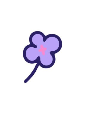 Basit çiçek çizgi film tasarımının gösterişli satış animasyonu