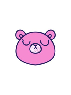 El çizimi çizgi film ayısının gösterişli satış animasyonu