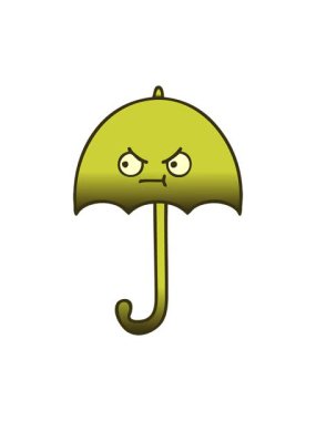 Bir şemsiye çizgi filminin renk animasyonunu değiştirmek