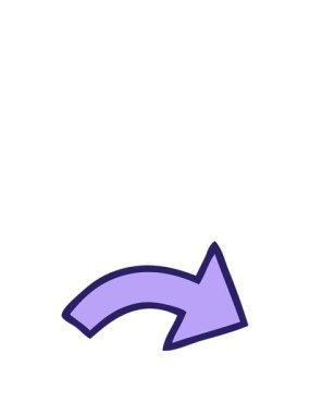 işaret eden bir okun karikatürünün animasyonunu genişletiyorum