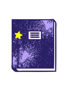 Parlayan yıldızlar, bir çalışma kitabının retro grunge dokusunun animasyonunu etkiler.