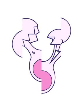 Kırık yumurta çizgi filminin bölünen hareketi