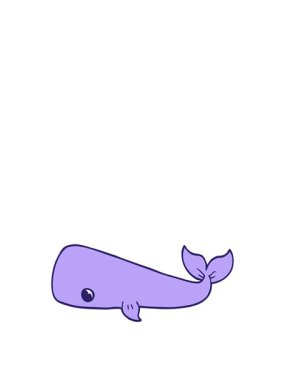 Çizgi film karalama balinasının animasyonunu genişletiyor