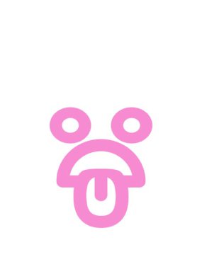 Mide bulandırıcı yüz simgesinin animasyonunu büyütüyor