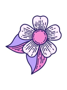 Çiçek tasarımının titreşimli hareket animasyonu