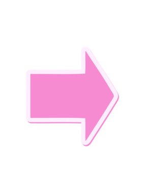 Dikkat çekici ok çıkartmalı çizgi film animasyonu