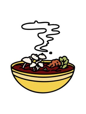 Japon kâsesinde salamura edilmiş mantarların titreşimli hareketi.