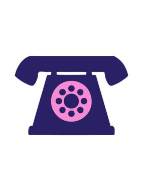 Eski tarz telefon karikatürünün piksel efekti