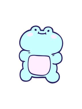 Komik kurbağa çizgi filminin animasyonunu durdurup salla