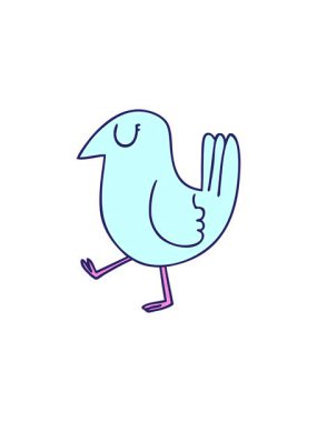 Yıldız patlaması etkisi çizgi film sarı kuşun animasyonu