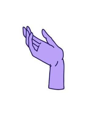 Bir el tasarımının hareketli animasyonu