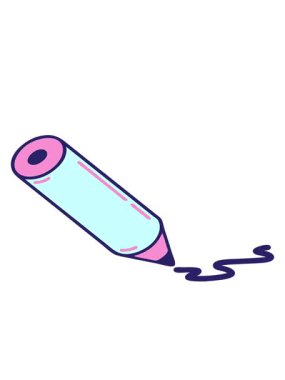 Dövmenin hareketli animasyonu geleneksel renkli kalem stilinde