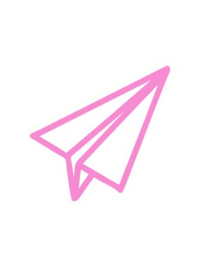 Kağıt uçak sembolü simgesinin hareketli canlandırması