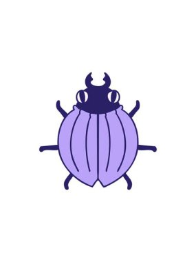 Eğlenceli bir çizgi film böceğinin yıldız patlaması etkisi animasyonu