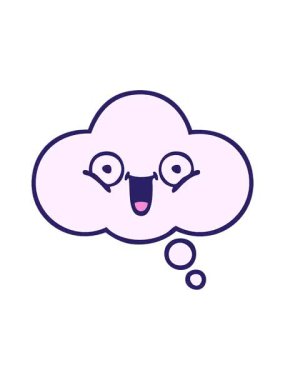 Hoş bir düşünce baloncuğunun titreyen hareketli animasyonu