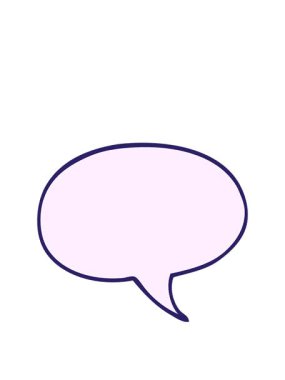 Çizgi film karalama konuşma balonunun animasyonunu genişletiyorum.