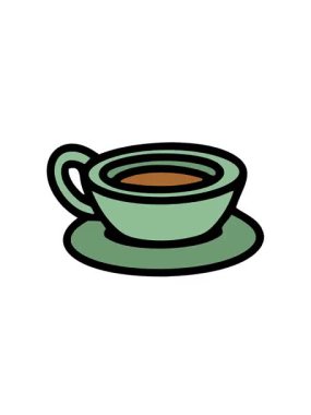 Geleneksel Brezilya kahvesinin yükseliş ve yüzme animasyonu