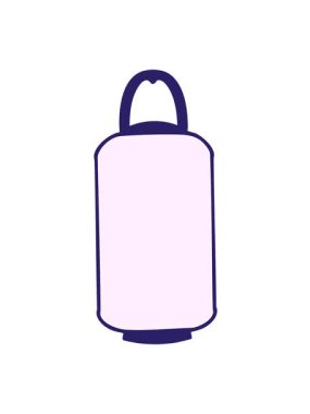 Geleneksel Japon asılı kağıt fener dizaynının hareketli animasyonu