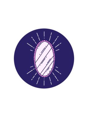 Dövme stili parlak aynanın canlandırma efekti