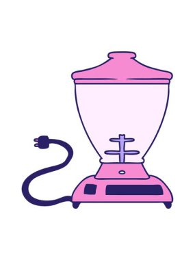 bir yemek karıştırıcısının el çiziminin hareketli animasyonu