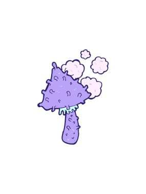 Çizgi filmdeki tuhaf mantarların bölünme etkisi