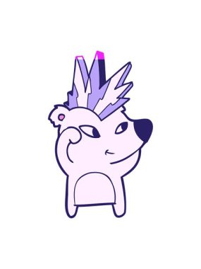 Sevimli çizgi film ayı imajının animasyonunu canlandırın