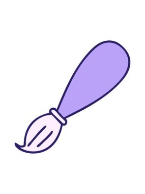 Tatlı bir fırça karikatürünü salla ve duraklat