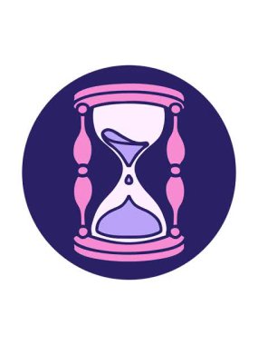 Bir saatin dövmesel görüntüsünün dönen hareketli animasyonu