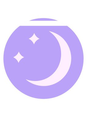 Dövme stili bir ay ve yıldızın animasyonunu canlandırır.