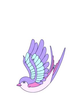 Dövmenin canlandırmasını klasik bir kırlangıç stiliyle yükselt ve yüzdür.