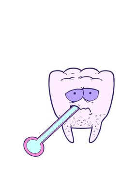 Sağlıksız diş çizgi filminin animasyonunu genişletiyorum.