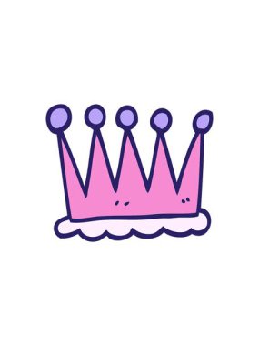 Yıldız patlaması etkisi basit karikatür karalama tacının animasyonu