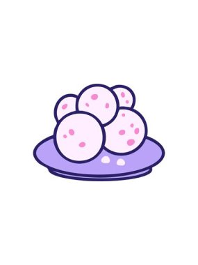 Tabak üzerindeki Pao de queijo Brezilya peynirli ekmeğin yıldız patlaması animasyonu