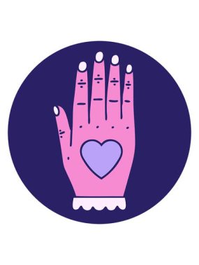 Bir el resminin dövme stilini salla ve duraklat