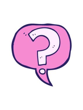 Serbest konuşma baloncuğu soru işaretinin titreyen hareketi animasyonu