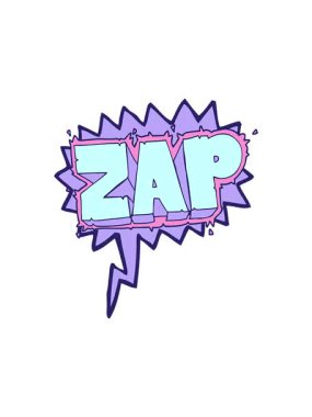 Serbest konuşma baloncuğu zap sembolünün dönen hareket animasyonu