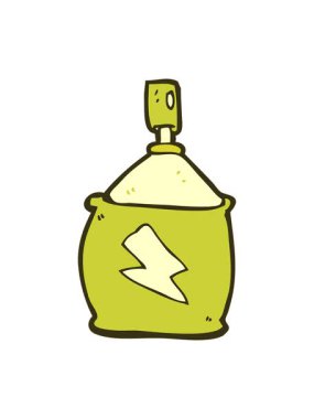 Çizgi film spreyinin renk animasyonu değişiyor