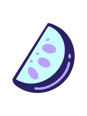 Brezilya limon karikatürünün dönen hareketli animasyonu