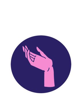 Dövme stili bir elin animasyonu yükseliyor