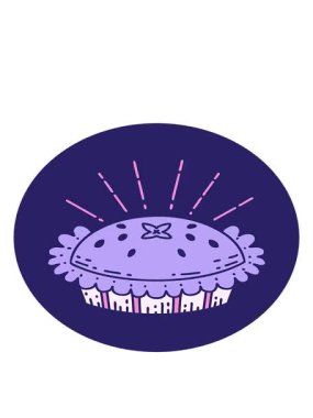 Dövme stili bir ikonun hareketli animasyonu inanılmaz bir turta.