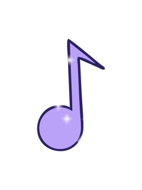 Bir nota karikatürünün ışıltı etkisi