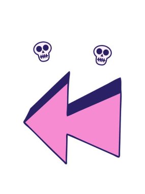 el çizimi çizgi film okunun kafatası animasyonu