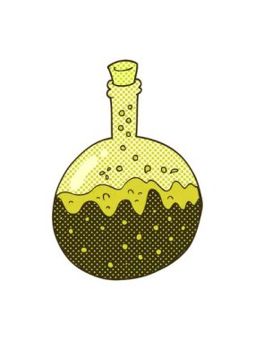 freehand çizilmiş karikatür kimyasallarının renk animasyonu değişiyor