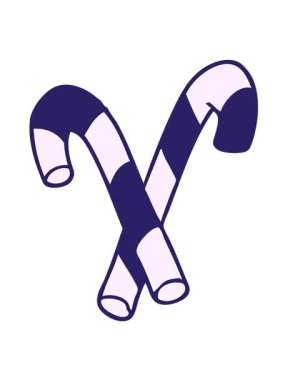 Karikatür şeker kamışlarının titreşimli hareketi