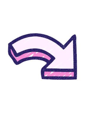 Eğri Ok Tebeşir Çiziminin canlandırmasını bob ve duraklat