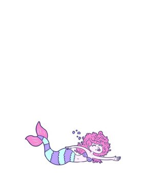 Denizkızı çizgi film elementinin animasyonunu genişletiyorum