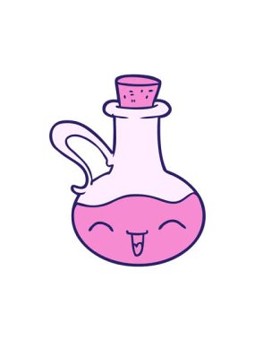 karikatür şişesi zeytinyağının animasyonunu durdurup duraklat