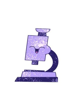 mikroskobun eski grunge doku çizgi filminin hareketli animasyonu