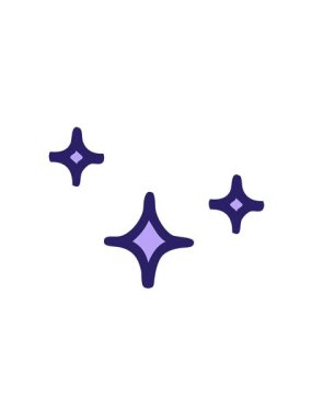 Bir yıldızın ikonik dövme şeklindeki görüntüsünün titreşimli hareket animasyonu